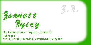 zsanett nyiry business card